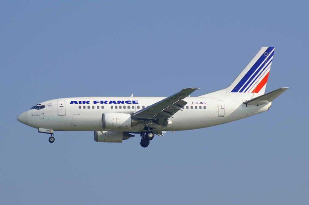 Flugzeugtyp: B737-500, Fluggesellschaft: Air France (AF/AFR), Kennzeichen: F-GJNG, Flughafen: Frankfurt am Main, Datum: 16.Mai 2005, Bild: Steffen Remmel