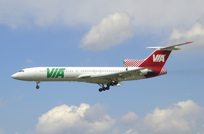 Flugzeugtyp: TU 154, Fluggesellschaft: Air VIA Bulgarian Airways (VL/VIM), Kennzeichen: LZ-MIG, Flughafen: Frankfurt am Main, Datum: 24.Mai 2005, Bild: Steffen Remmel