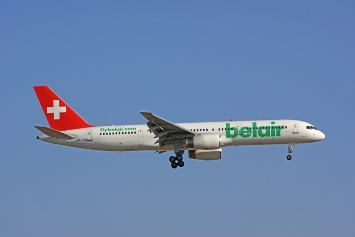 Flugzeugtyp: B757-200, Fluggesellschaft: Belair Airlines (4T/BHP), Kennzeichen: HB-IHS, Flughafen: Palma de Mallorca, Datum: 04.August 2007, Bild: Steffen Remmel