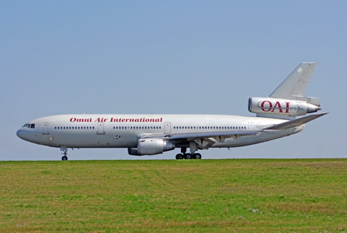 Flugzeugtyp: DC 10-30, Fluggesellschaft: OMNI International Airlines (OY/OAE), Kennzeichen: N531AX, Flughafen: Frankfurt-Hahn, Datum: 04.Mai 2008, Bild: Steffen Remmel