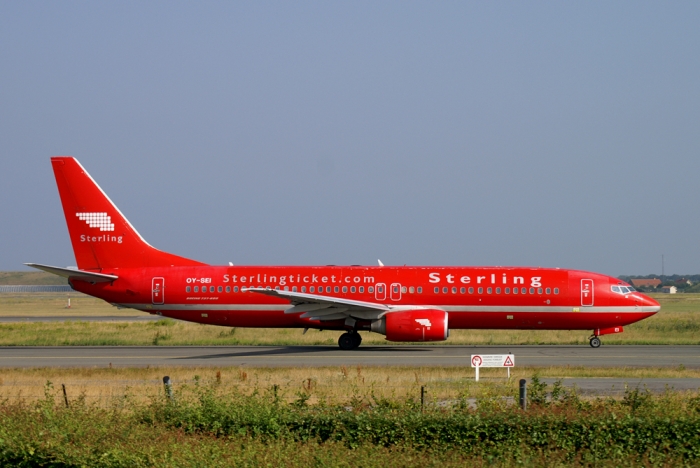 Flugzeugtyp: B737-800, Fluggesellschaft: Sterling Airlines (NB/SNB), Kennzeichen: OY-SEI, Flughafen: Kopenhagen, Datum: 22.Juli 2006, Bild: Steffen Remmel