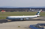 Flugzeugtyp: A340-300, Fluggesellschaft: Cathay Pacific (CX/CPA), Kennzeichen: B-HXO, Flughafen: Frankfurt am Main, Datum: 25.März 2007, Bild: Steffen Remmel