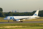 Flugzeugtyp: A320-200, Fluggesellschaft: XL German Airlines GmbH (9E/GXL), Kennzeichen: D-AXLA, Flughafen: Düsseldorf, Datum: 14.Juli 2007, Bild: Steffen Remmel