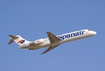 Flugzeugtyp: B717, Fluggesellschaft: Spanair (JK/JKK), Kennzeichen: EC-KHX, Flughafen: Palma de Mallorca, Datum: 02.August 2007, Bild: Steffen Remmel