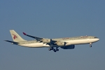 Flugzeugtyp: A340-500, Fluggesellschaft: Qatar Airways (QR/QTR), Kennzeichen: A7-HHH, Flughafen: Frankfurt am Main, Datum: 10.Januar 2009, Bild: Steffen Remmel