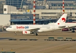 Flugzeugtyp: A319, Fluggesellschaft: Belle Air (LZ/LBY), Kennzeichen: F-ORAF, Flughafen: Düsseldorf, Datum: 26.Juli 2009, Bild: Steffen Remmel